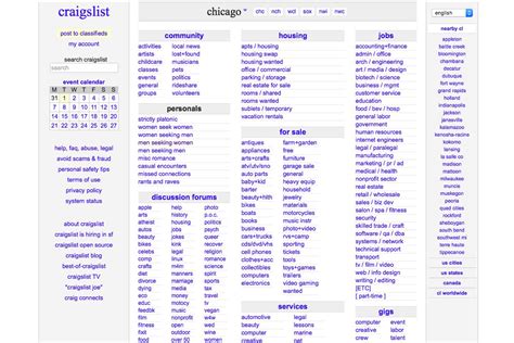 craigslist provides local classifieds and forums for jobs, housing, for sale, services, local community, and events. . Chicago craigslist free
